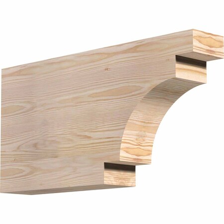 Ekena Millwork Mediterranean Rough Sawn Rafter Tail, Douglas Fir, 4"W x 12"H x 24"L RFT04X12X24MED00RDF